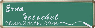 Erna Hetschel Visitenkarte